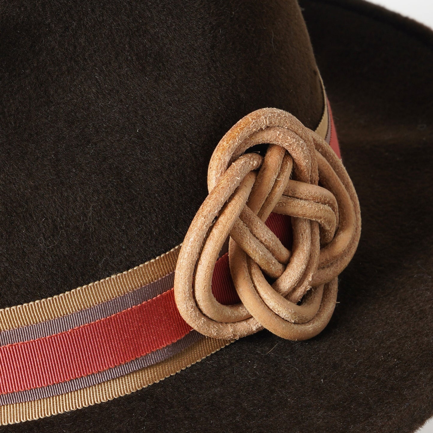 Chocolate brown fur felt