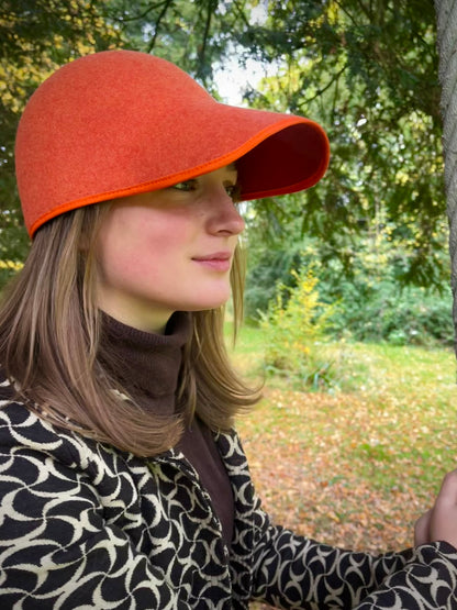 Burnt Orange Shell Cap