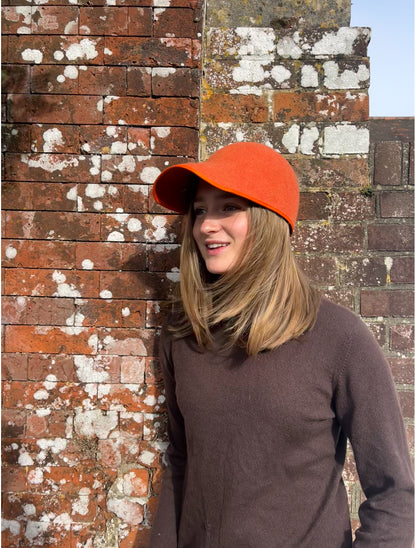 Burnt Orange Shell Cap